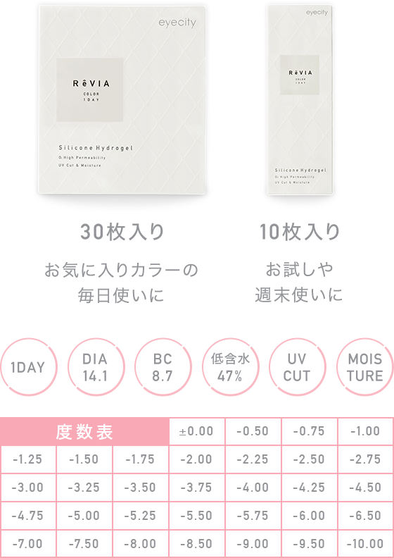 ライフスタイルに合わせて選べるワンデーカラコン