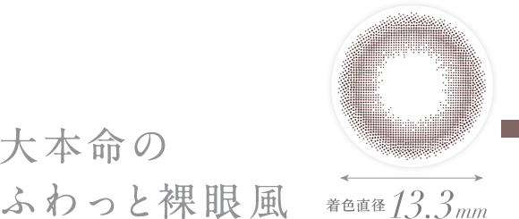 大本命のふわっと裸眼風
