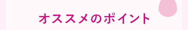 オススメのポイント